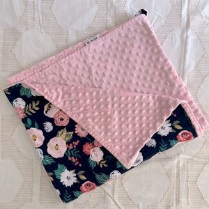 Baby Blanket Soft Double Layer Multicolor Floral Dotted Back Nursery Cozy